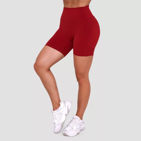 Ignite női rövidnadrág Dark Red - M - piros - GymBeam