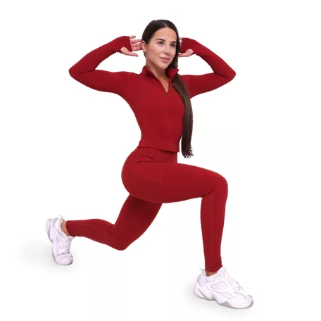 Ignite női leggings Dark Red - XXL - piros - GymBeam