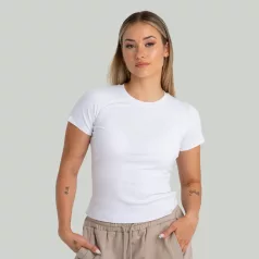 Ribbed női póló White - XS - fehér - STRIX - GymBeam