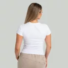 Ribbed női póló White - XS - fehér - STRIX - GymBeam