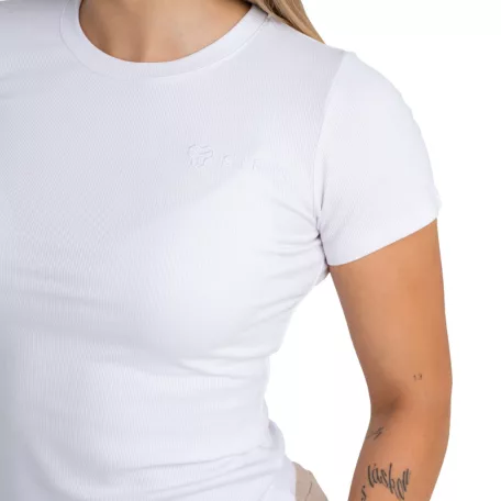Ribbed női póló White - XS - fehér - STRIX - GymBeam