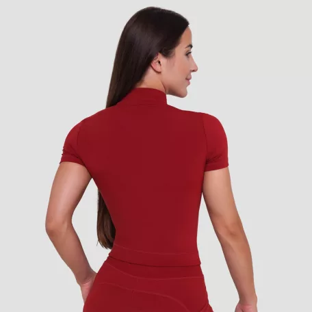 Ignite cropped női póló Dark Red - XL - piros - GymBeam