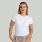 Ribbed női póló White - XL - fehér - STRIX - GymBeam