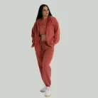 Zip Washed női kapucnis pulóver Terra - M - narancssárga - STRIX - GymBeam