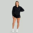 Washed női pulóver Black - XS - fekete - STRIX - GymBeam