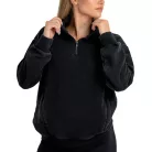 Washed női pulóver Black - XS - fekete - STRIX - GymBeam