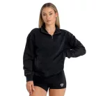 Washed női pulóver Black - L - fekete - STRIX - GymBeam