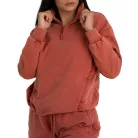 Washed női pulóver Terra - L - narancssárga - STRIX - GymBeam