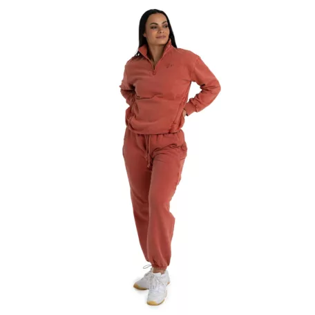 Washed női pulóver Terra - L - narancssárga - STRIX - GymBeam