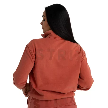 Washed női pulóver Terra - XL - narancssárga - STRIX - GymBeam