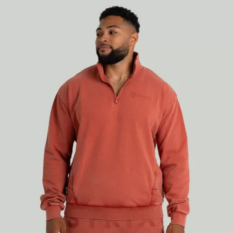 Washed pulóver Terra - S - narancssárga - STRIX - GymBeam