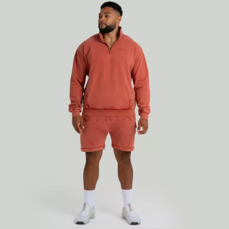 Washed pulóver Terra - XL - narancssárga - STRIX - GymBeam