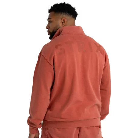 Washed pulóver Terra - XL - narancssárga - STRIX - GymBeam
