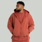 Washed Zip kapucnis pulóver Terra - L - narancssárga - STRIX - GymBeam