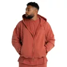 Washed Zip kapucnis pulóver Terra - XL - narancssárga - STRIX - GymBeam