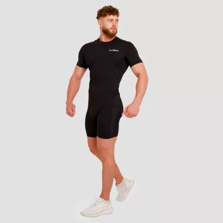 High kompressziós rövid ujjú póló Black - S - fekete - GymBeam