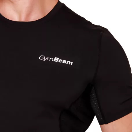 High kompressziós rövid ujjú póló Black - S - fekete - GymBeam