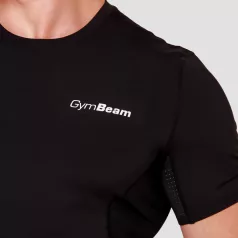   High kompressziós rövid ujjú póló Black - M - fekete - GymBeam