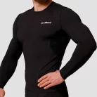 Mid kompressziós hosszú ujjú póló Black - S - fekete - GymBeam