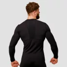 Mid kompressziós hosszú ujjú póló Black - S - fekete - GymBeam