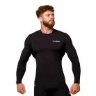 Mid kompressziós hosszú ujjú póló Black - S - fekete - GymBeam