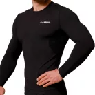 Mid kompressziós hosszú ujjú póló Black - S - fekete - GymBeam