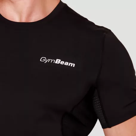 High kompressziós rövid ujjú póló Black - L - fekete - GymBeam