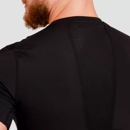 High kompressziós rövid ujjú póló Black - L - fekete - GymBeam