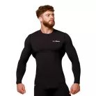 Mid kompressziós hosszú ujjú póló Black - XXXL - fekete - GymBeam