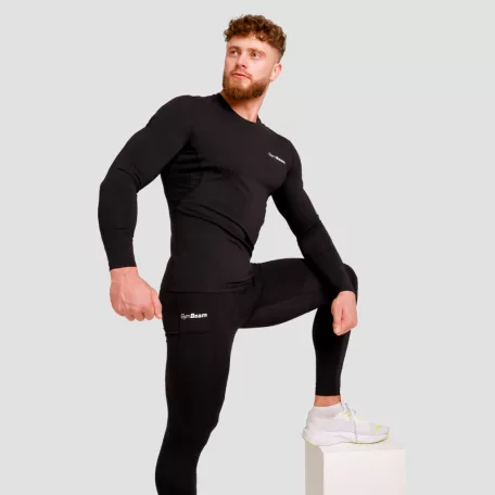 High kompressziós leggings Black - S - fekete - GymBeam