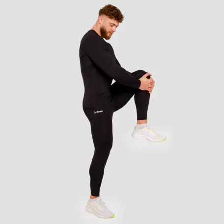 High kompressziós leggings Black - S - fekete - GymBeam