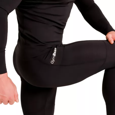 High kompressziós leggings Black - S - fekete - GymBeam