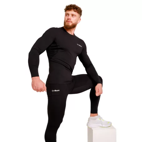High kompressziós leggings Black - S - fekete - GymBeam