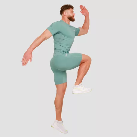 High kompressziós rövid ujjú póló Blue - M - kék - GymBeam