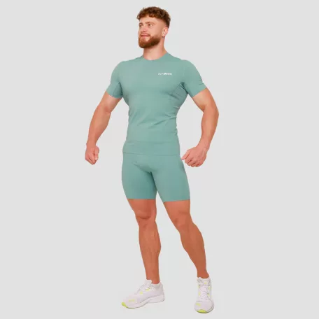 High kompressziós rövid ujjú póló Blue - M - kék - GymBeam