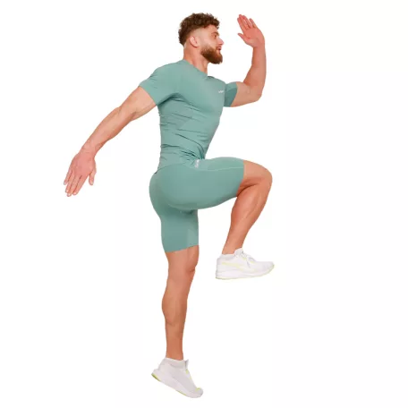 High kompressziós rövid ujjú póló Blue - M - kék - GymBeam
