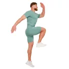 High kompressziós rövid ujjú póló Blue - L - kék - GymBeam