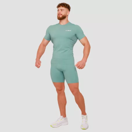 High kompressziós rövid ujjú póló Blue - XL - kék - GymBeam