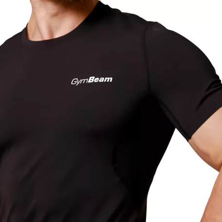 Mid kompressziós póló Black - S - fekete - GymBeam