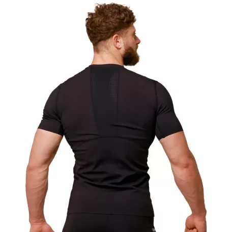 Mid kompressziós póló Black - S - fekete - GymBeam
