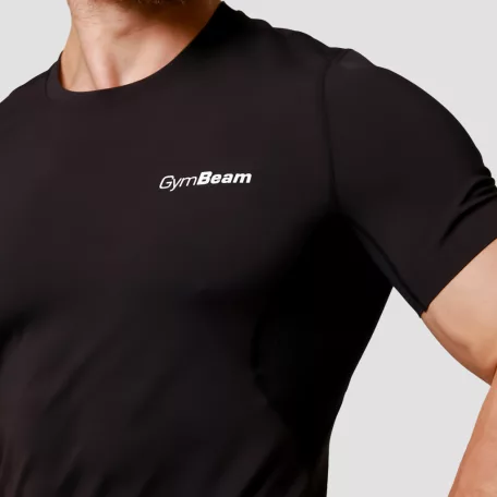 Mid kompressziós póló Black - L - fekete - GymBeam