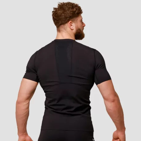 Mid kompressziós póló Black - L - fekete - GymBeam