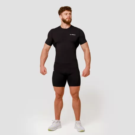 Mid kompressziós póló Black - XL - fekete - GymBeam
