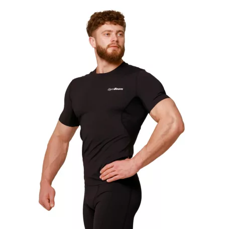 Mid kompressziós póló Black - XL - fekete - GymBeam