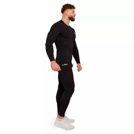 High kompressziós hosszú ujjú póló Black - S - fekete - GymBeam