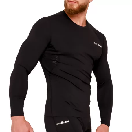 High kompressziós hosszú ujjú póló Black - S - fekete - GymBeam