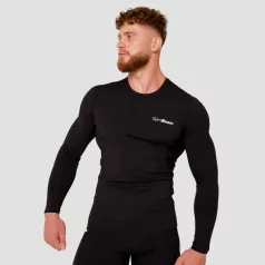   High kompressziós hosszú ujjú póló Black - XXL - fekete - GymBeam