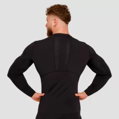   High kompressziós hosszú ujjú póló Black - XXL - fekete - GymBeam