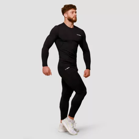 Mid kompressziós leggings Black - S - fekete - GymBeam
