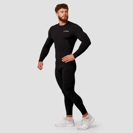 Mid kompressziós leggings Black - S - fekete - GymBeam